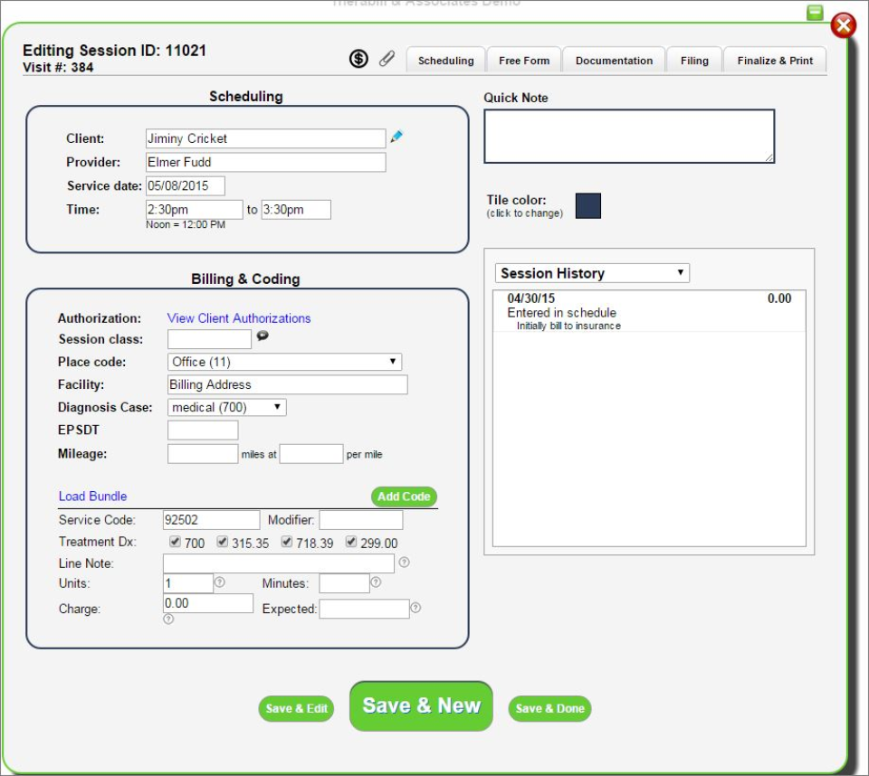 Therabill Software - 4
