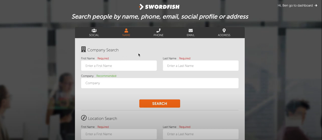 Swordfish Software - Swordfish search engine