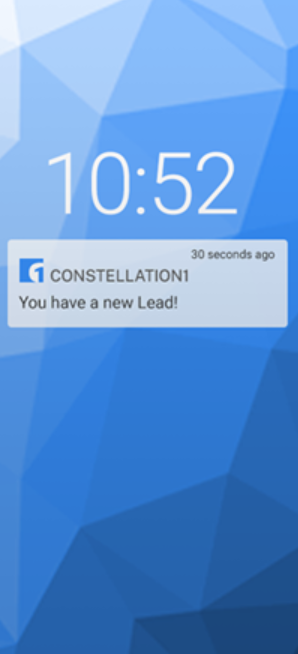 Constellation1 CRM push notifications