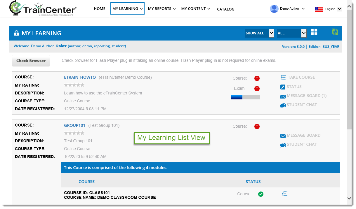 eTrainCenter Logiciel - 2