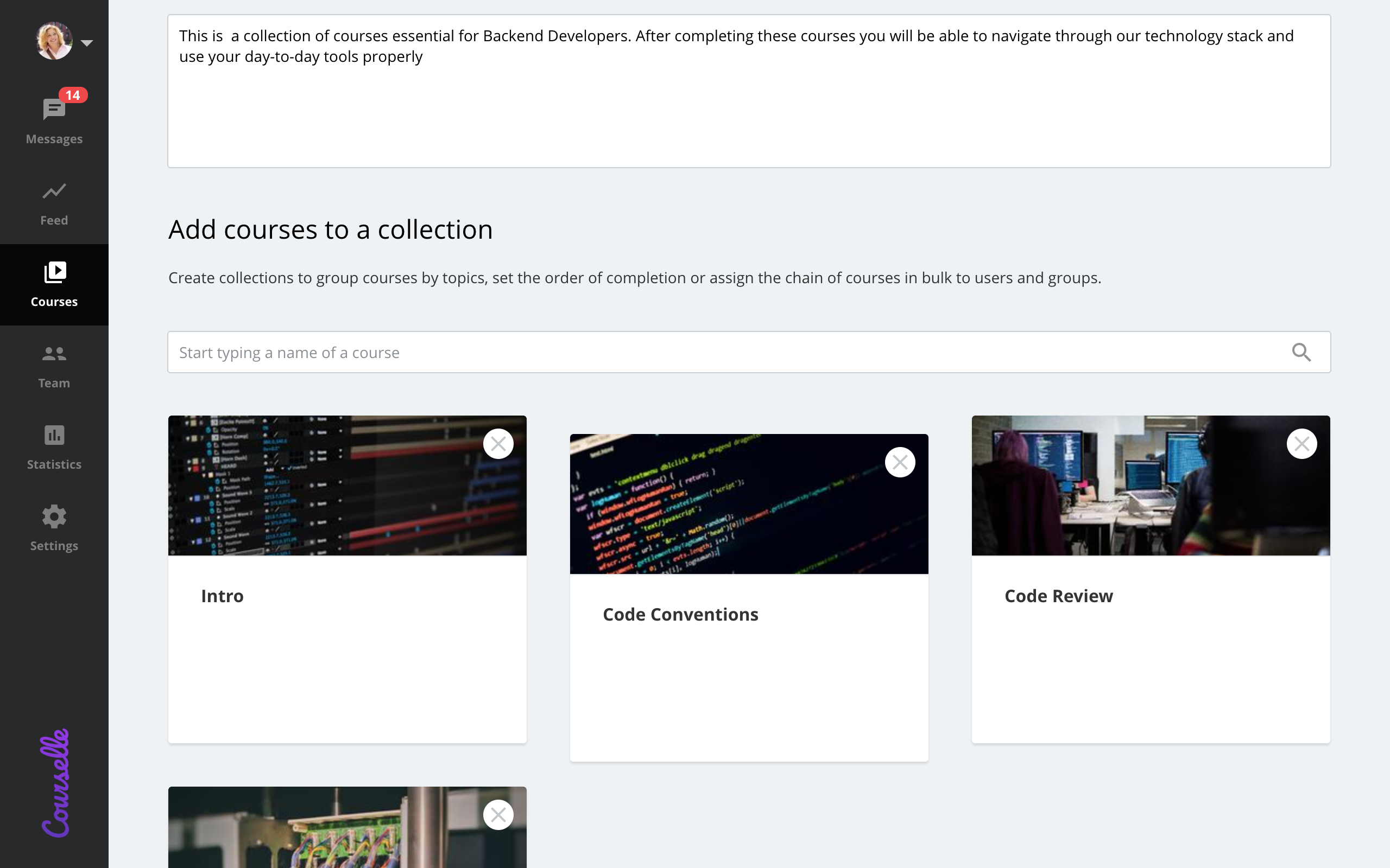 Create sequences and collections of trainings to optimize the order of taking courses