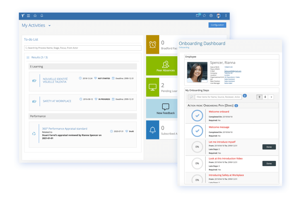 Onboarding Software. Increase the new hire experience and support smoother transitions. Give access to key information within the employee portal, connect new hires to their teams and assign dedicated onboarding paths to help employees settle in.