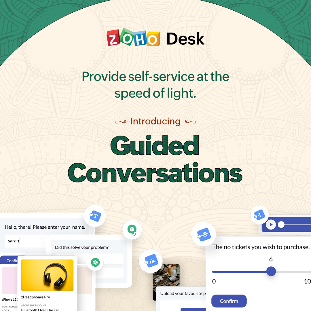 Zoho Desk Software - Guided Conversations