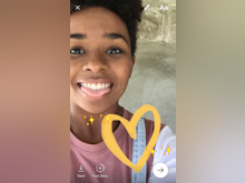 Instagram Software - Drawings and text can be added on top of photos and videos