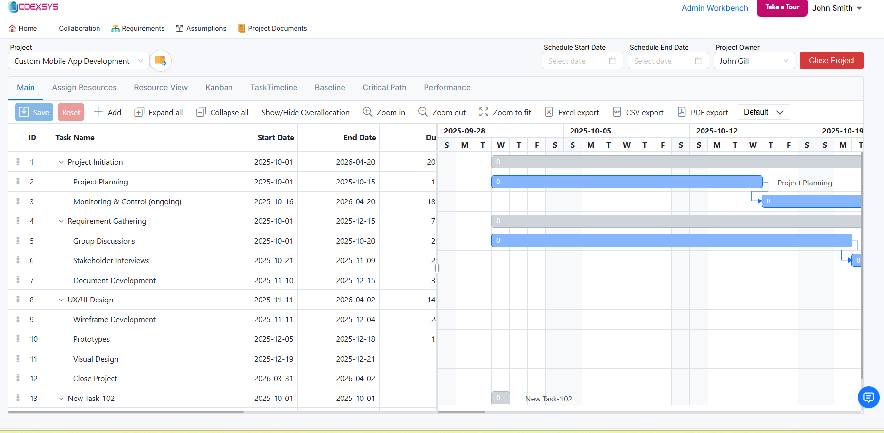 Project Management Cloud Software - Manage/view projects assigned to you by Team Leader