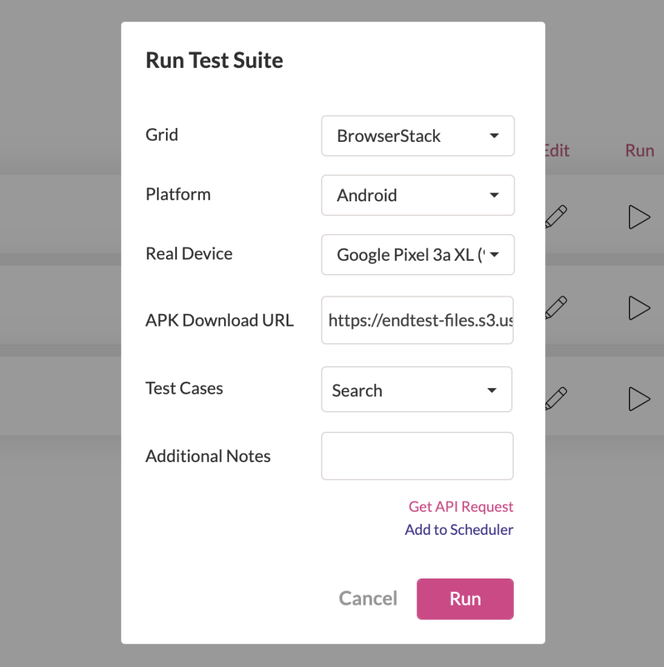 Endtest Software - Execute Mobile Tests