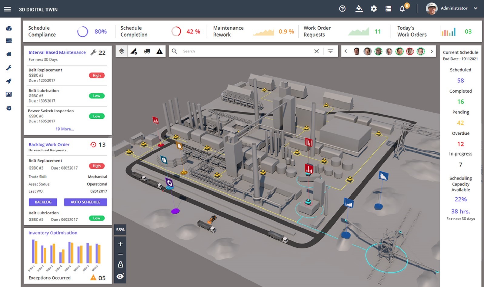 Unlock the power of a digital twin for your manufacturing plant! Gain real-time insights, optimise processes, reduce downtime, and increase productivity. Enhance decision-making and drive business growth with our state-of-the-art digital twin technology.