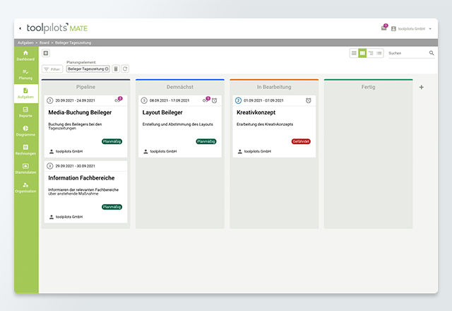 Task Management with Kanban-View.