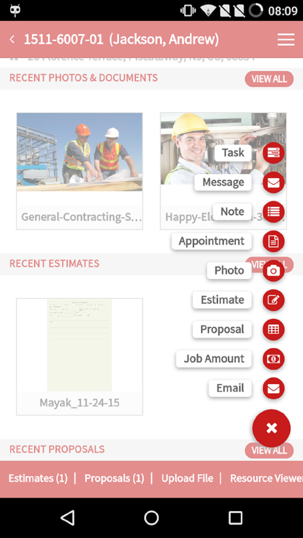 JOBPROGRESS Software - Mobile jobs screen