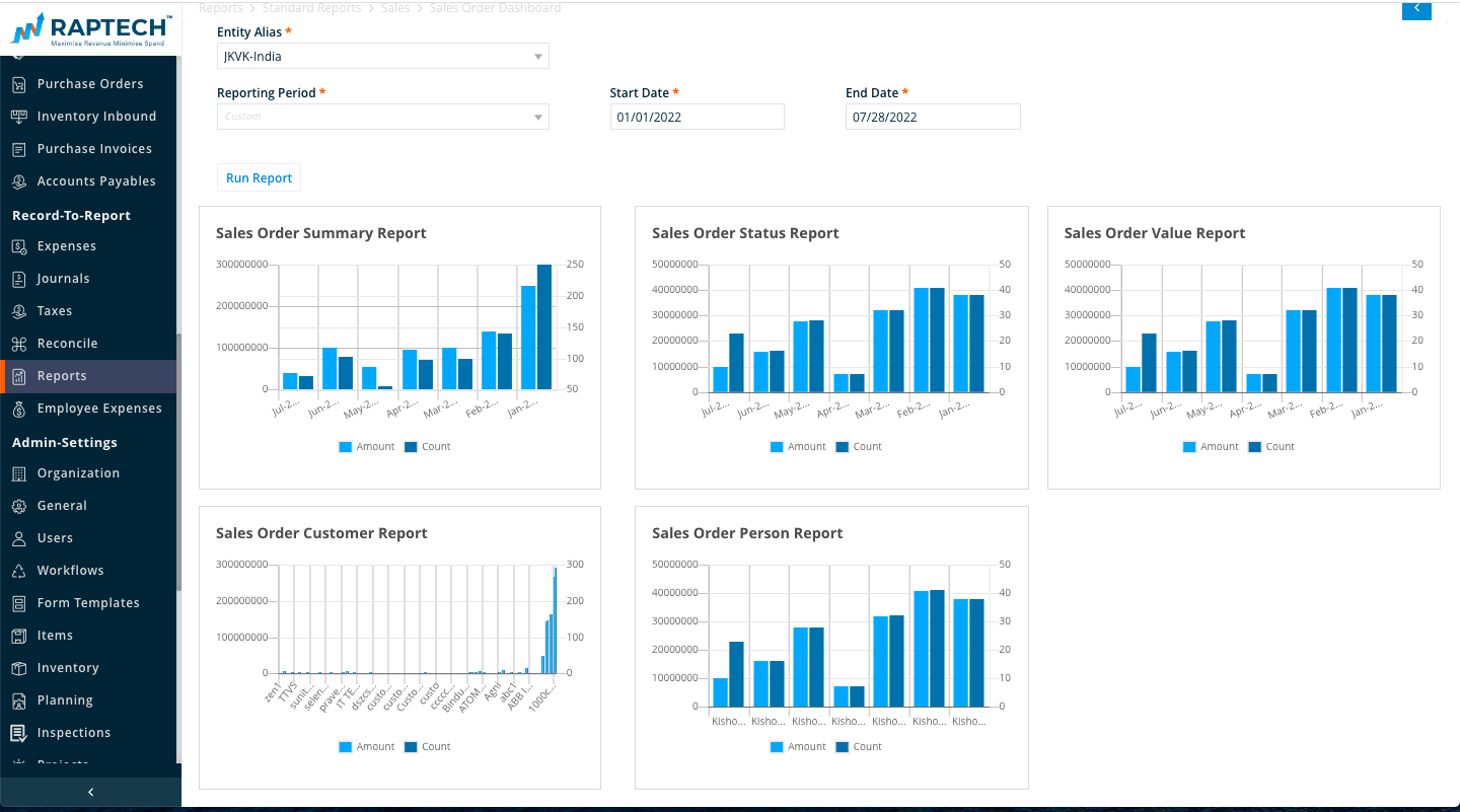 Raptech Software - Orders