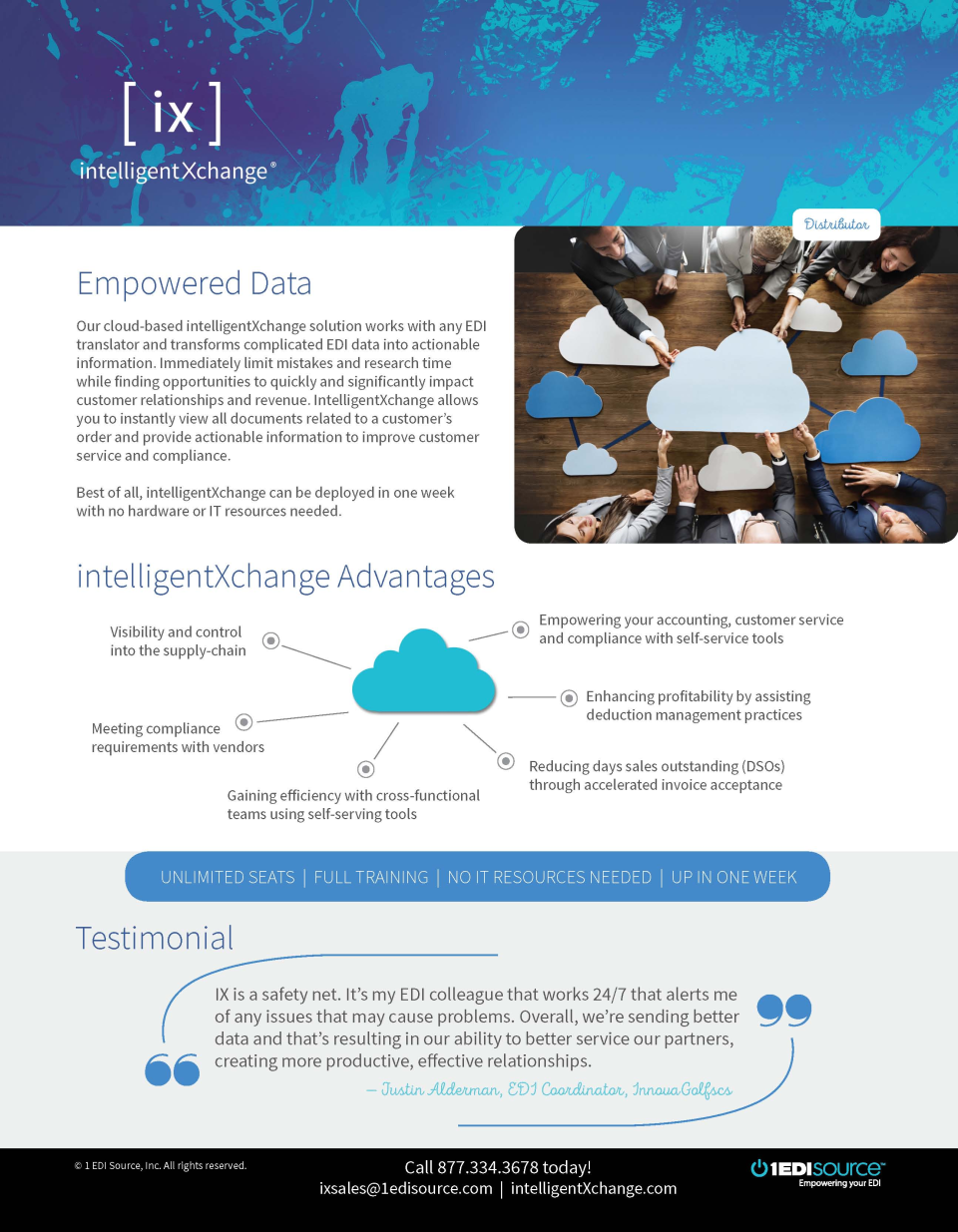 intelligentXchange Software - Distributors can use the system to meet vendor compliance needs while better managing deductions