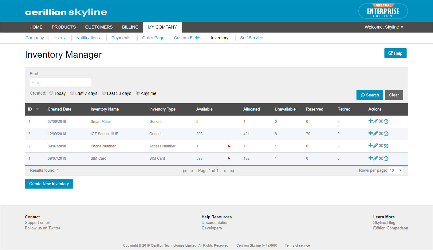 Inventory tool that helps with allocation of resources; search, perform and filter bulk changes.