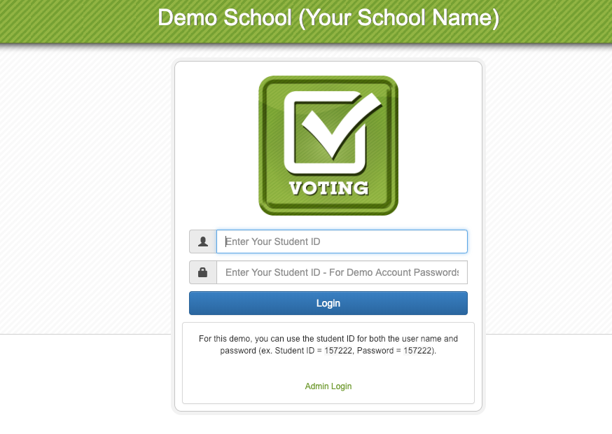 Voting 4 Schools Software - 1