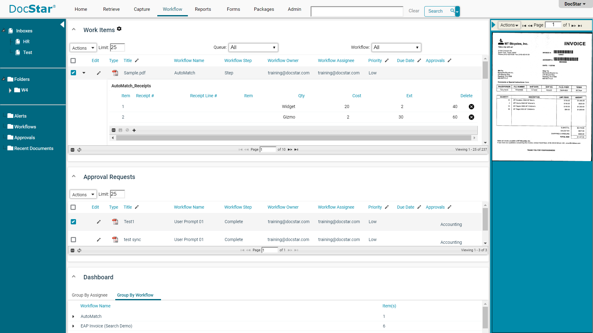 DocStar ECM Software - Workflow Queue