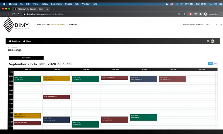 Resasports Software - Resawod activity schedule management