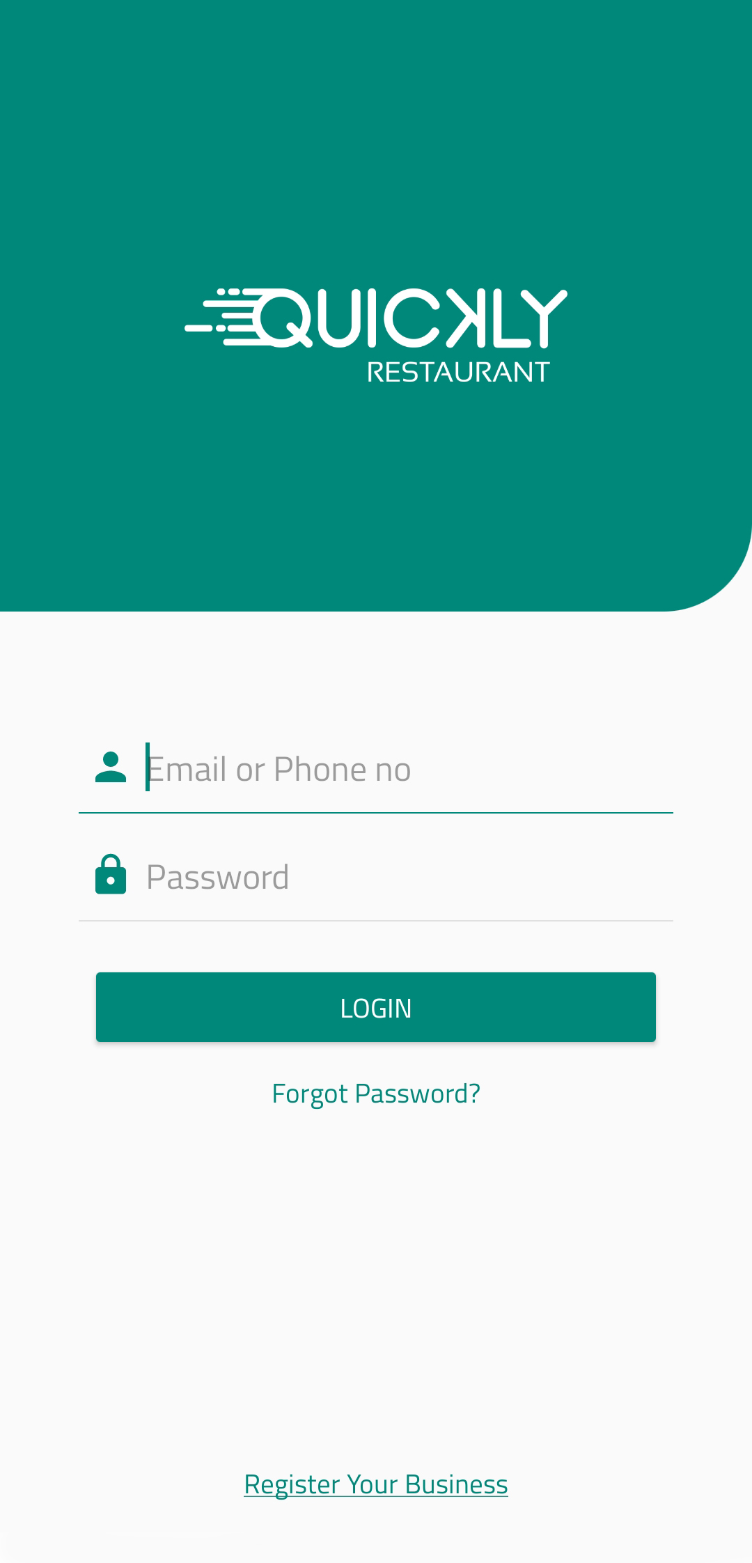 Android App login page