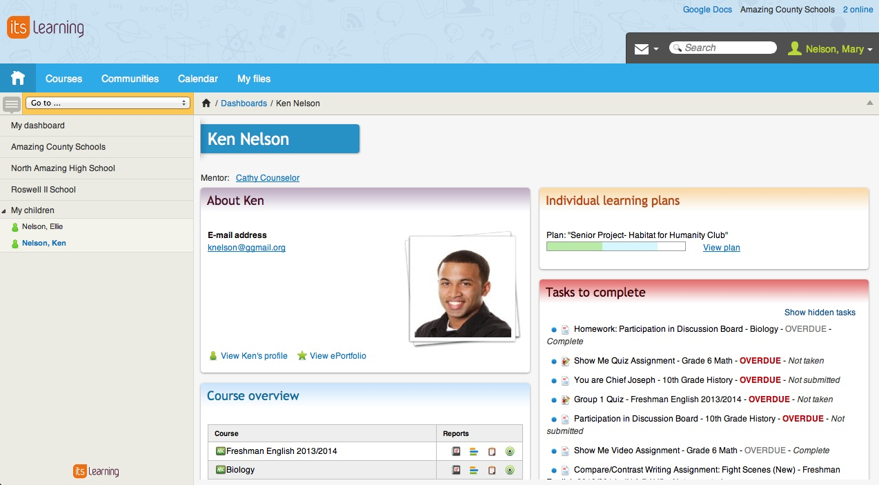 Student profile