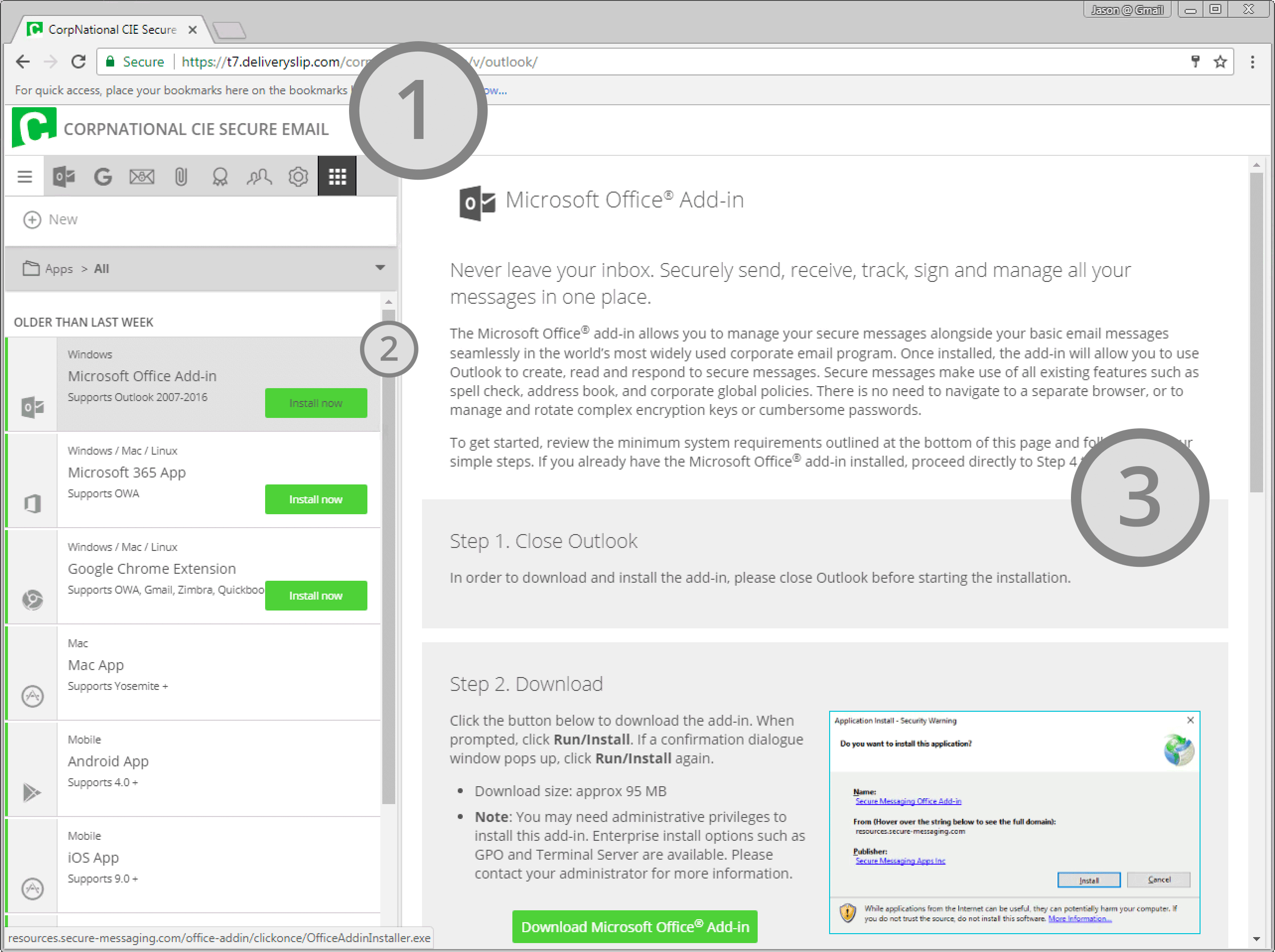 DeliverySlip Microsoft Office add-in