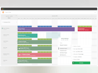 Hub Planner Software - Hub Planner Scheduler for a transparent view when planning and forecasting projects. Easily view available resources based on skill sets, location as well as utilization rate. The drag & drop feature makes for simple scheduling of teams.