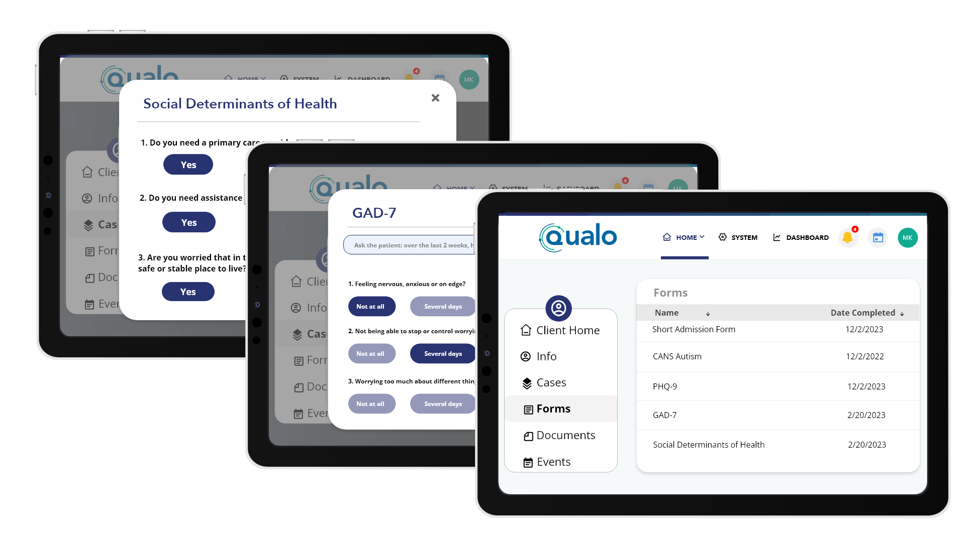 Guided workflows allow your staff to work efficiently and confidently while adhering to best practice data collection. QUALO workflows can be workflows can be customized to fit your organization’s unique needs and preferences.
