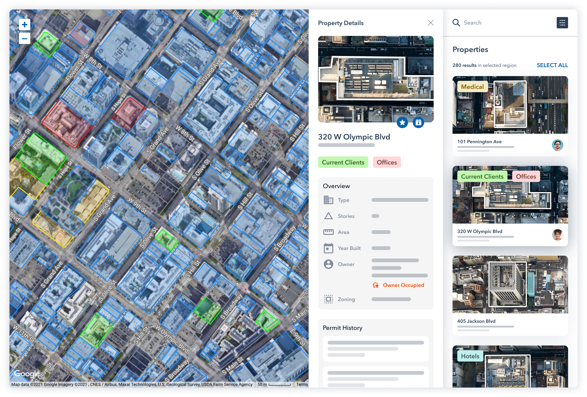 Convex screenshot: Convex property details