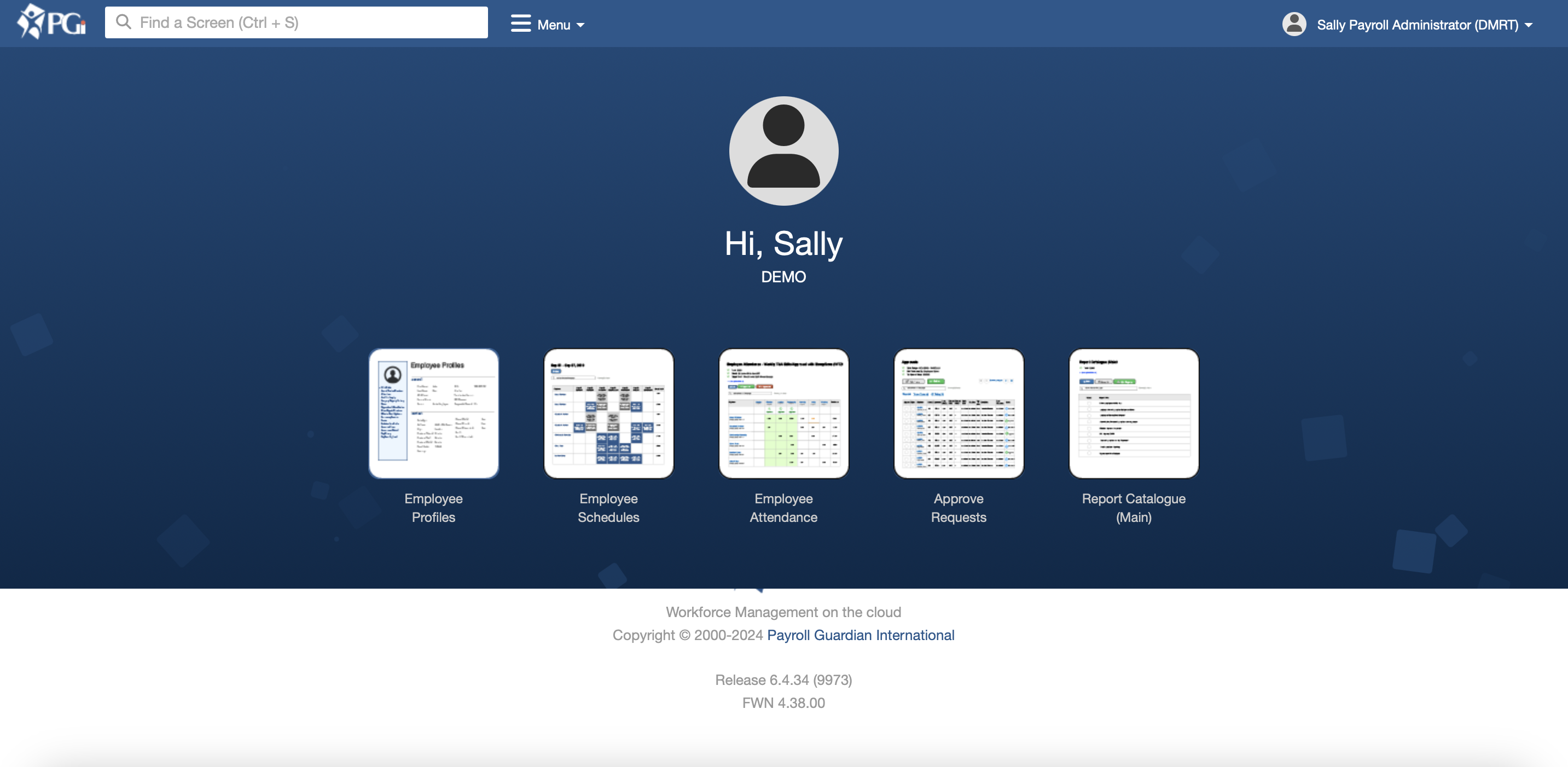 PGi screenshot: PGi Overview