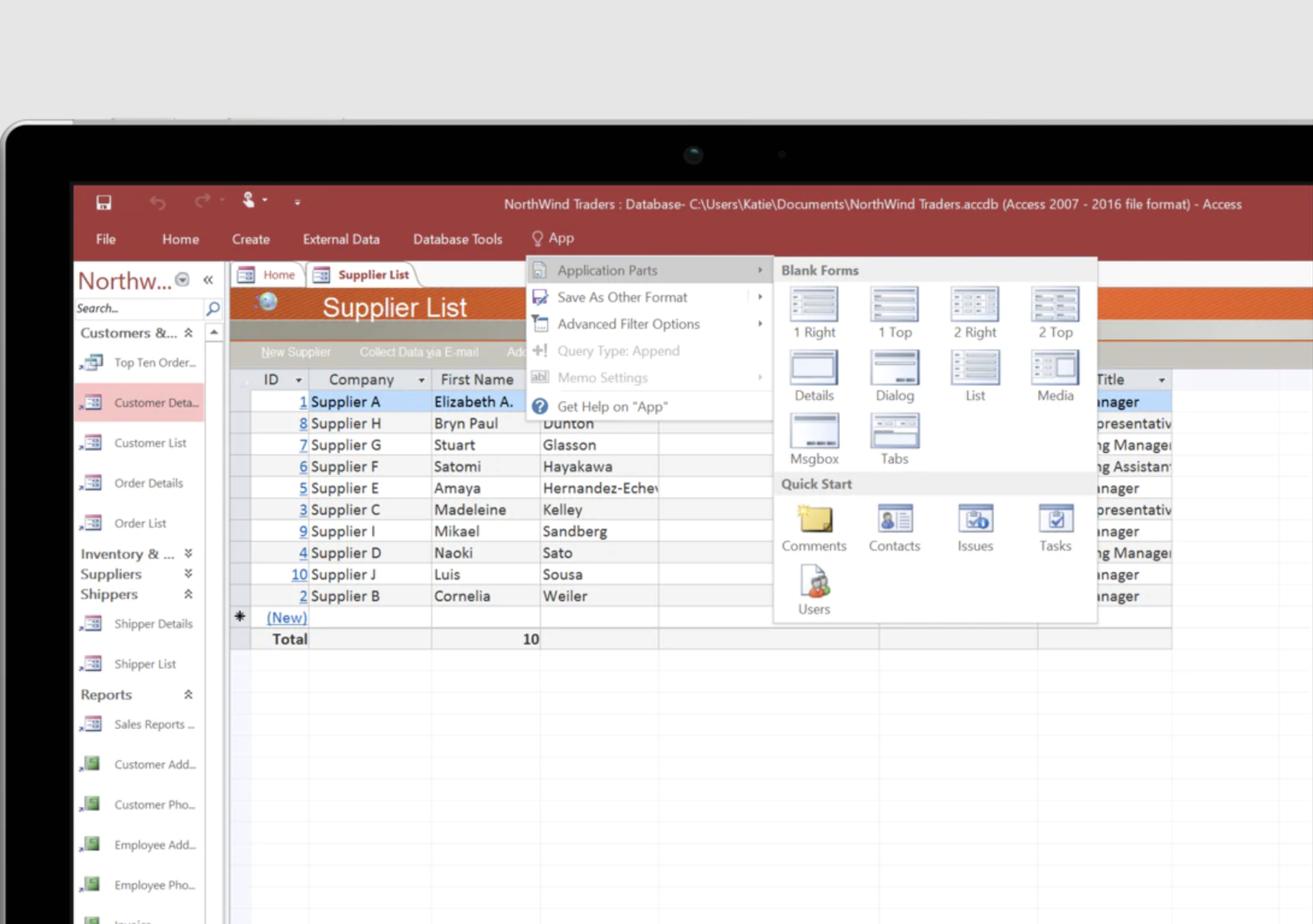 Microsoft Access: About MS Access - Introduction