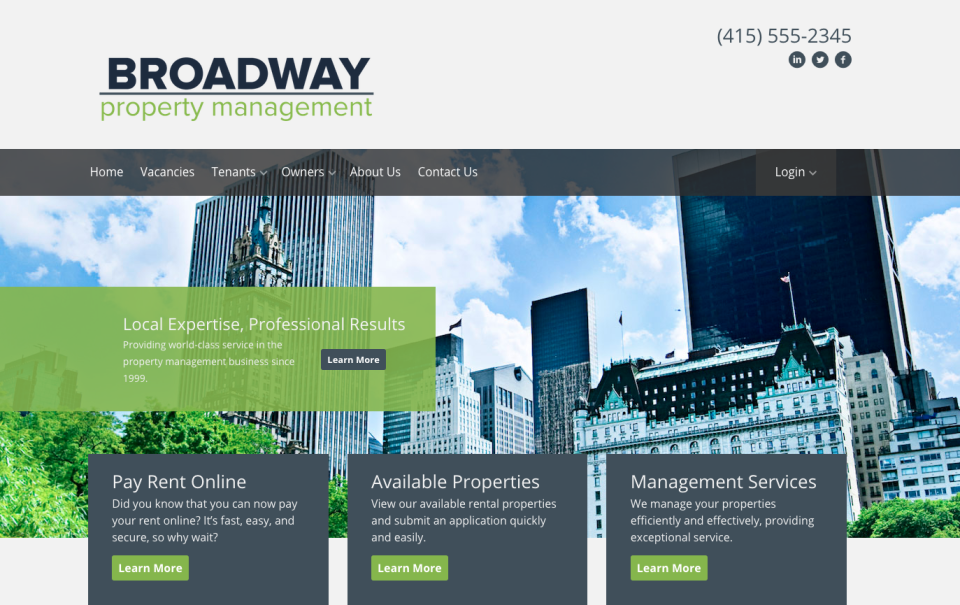 AppFolio Property Manager Software - Professional Websites