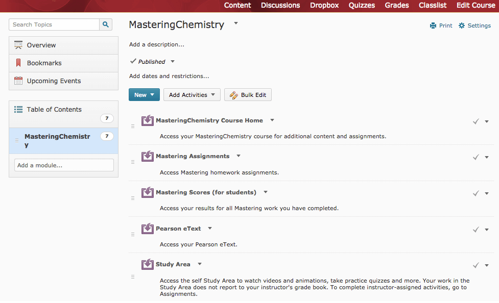 MyLab chemistry homework and assignment