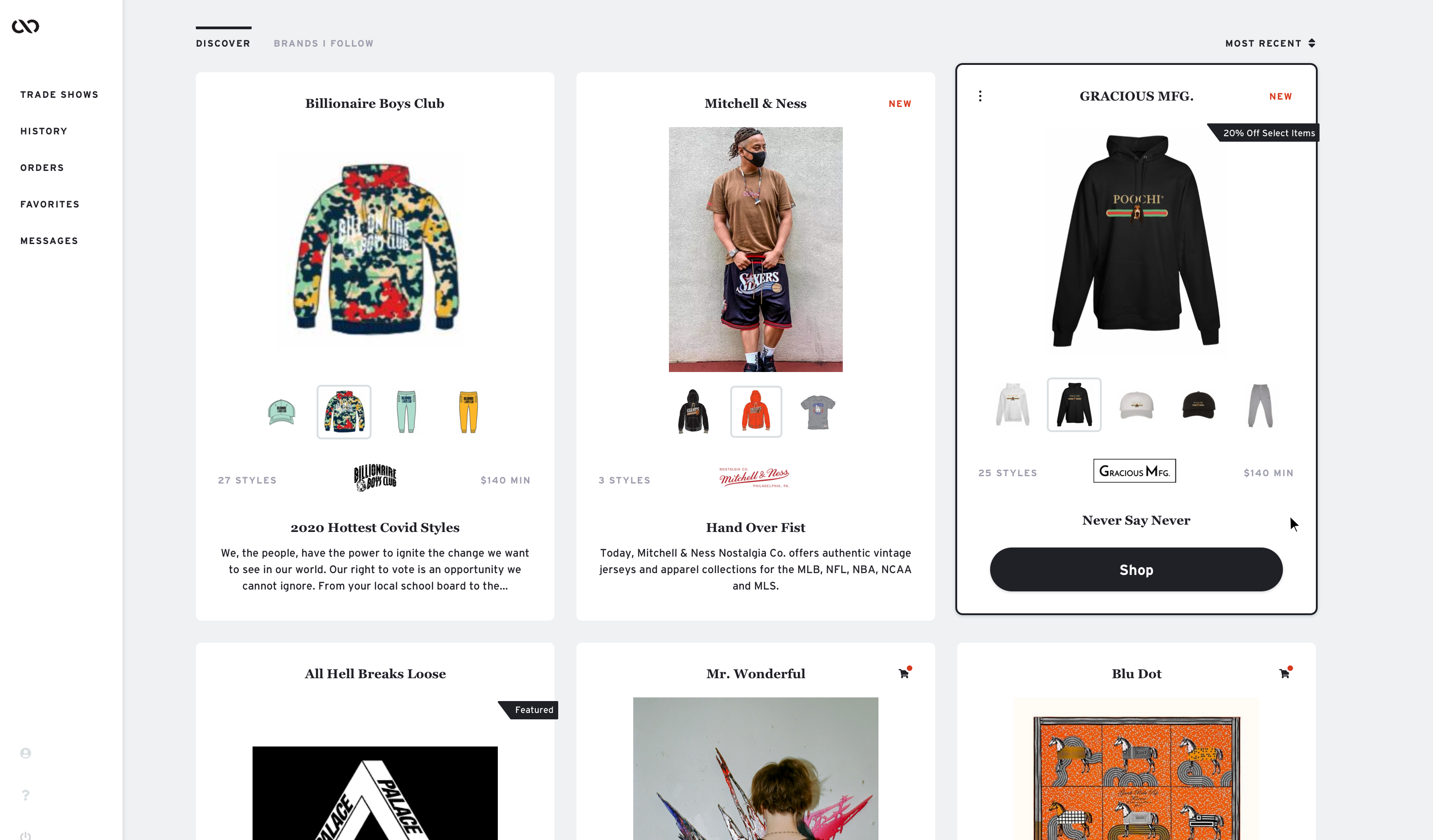 Connect Marketplace. Connect is an AI-driven service that markets your brand to the right buyers, at the right time. Pictured: Curated Buyer Feed