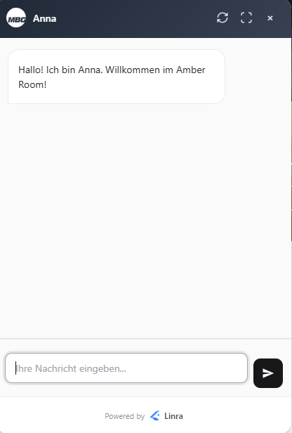 Linra screenshot: Linra chatbot