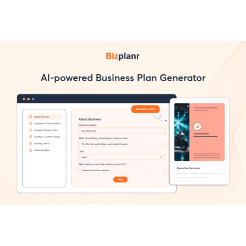 Bizplanr screenshot