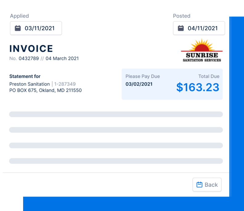 Hauler Hero Software - Your logo and brand on every invoice