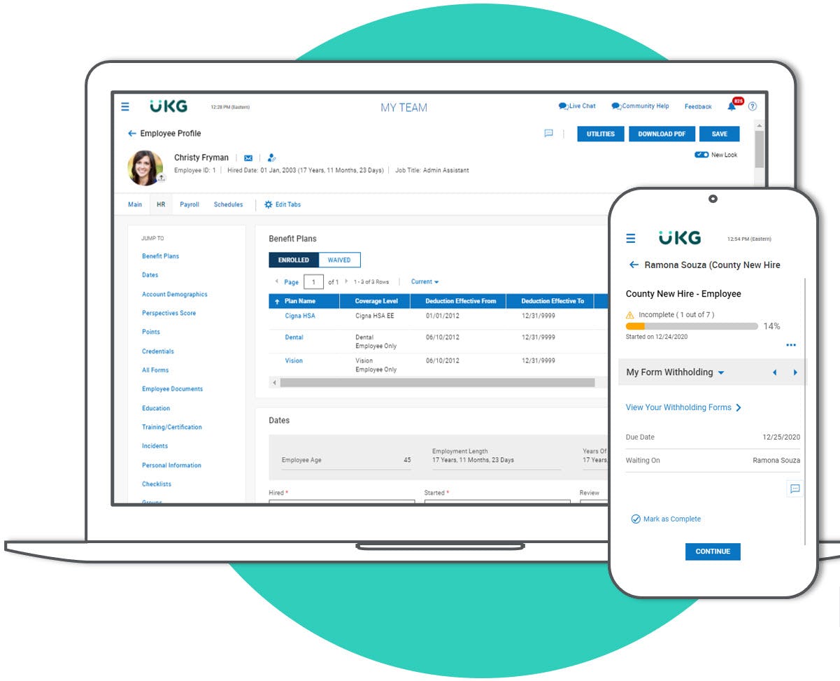 UKG Ready Software - A single solution for all employee information enables comprehensive people analytics and room for HR strategy in your day-to-day​.