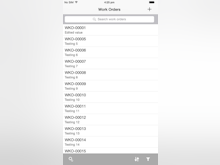 MPulse Software - A list of work orders can be viewed through the MPulse iOS app