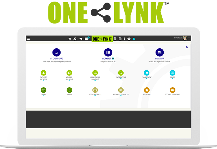 OneLynk screenshot: OneLynk Landing Page