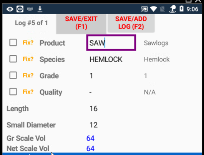 Log Scaling Software screenshot