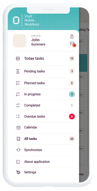 VSoft Mobile Workforce screenshot: VSoft Mobile Workforce mobile application