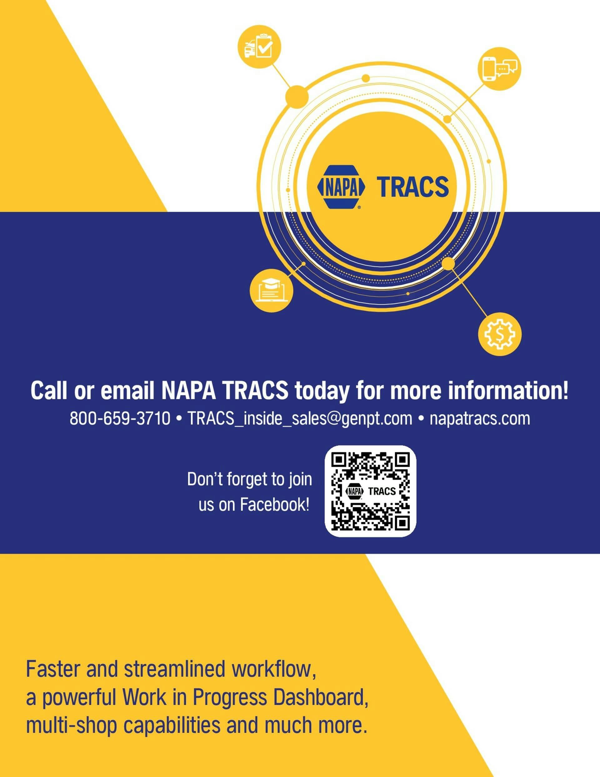 NAPA TRACS Software - 3