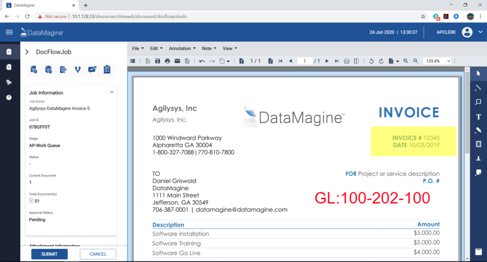 Agilysys DataMagine Software - Agilysys DataMagine docflow