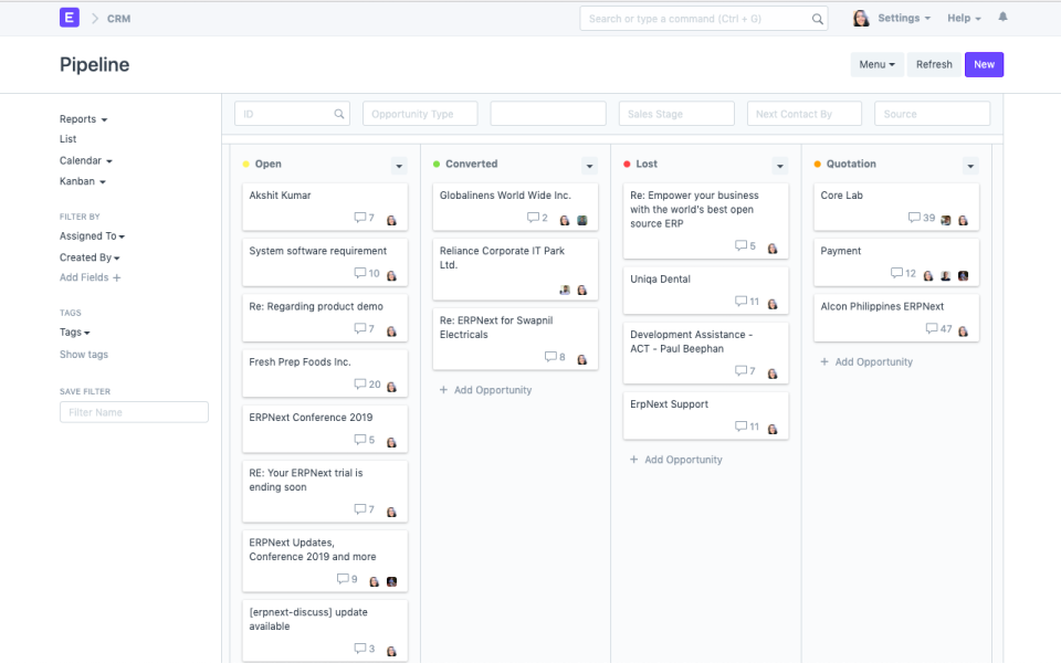 ERPNext Logiciel - 2 - aperçu