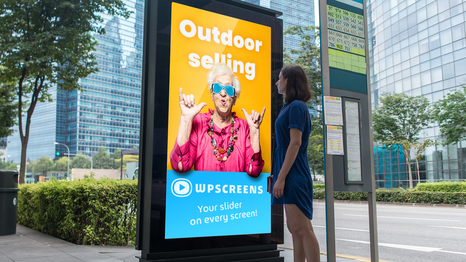 WPScreens Digital Signage for outdoor marketing