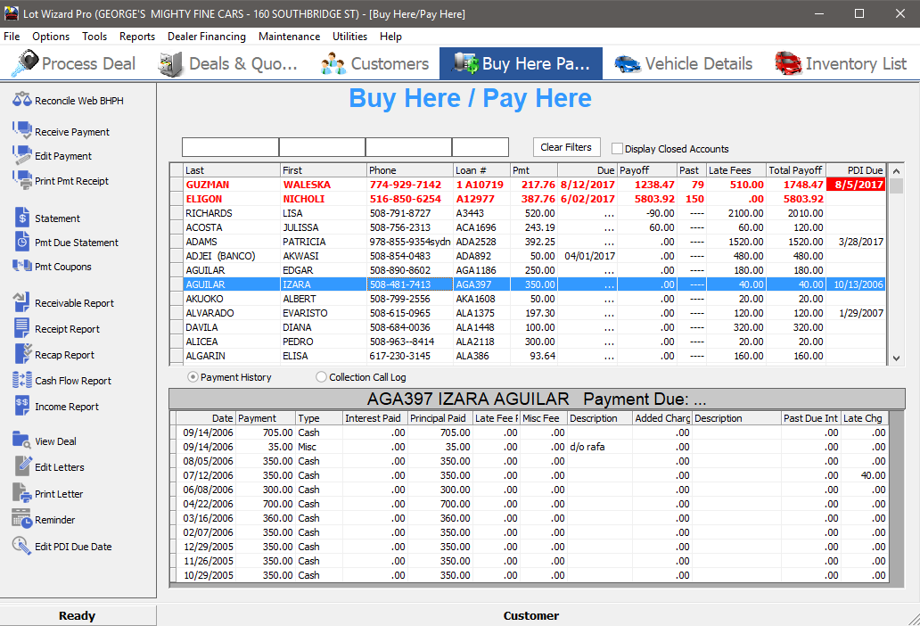 Lot Wizard Pro buy-here-pay-here module