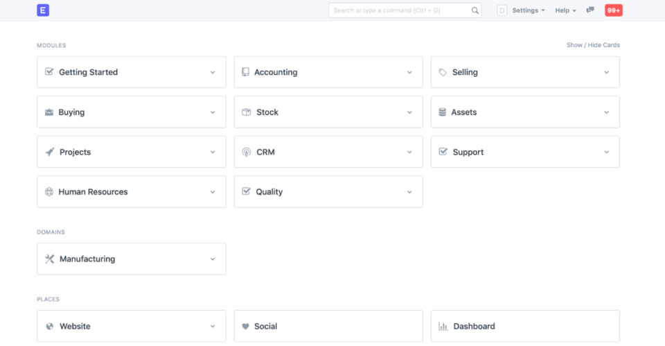 ERPNext Logiciel - 1 - aperçu
