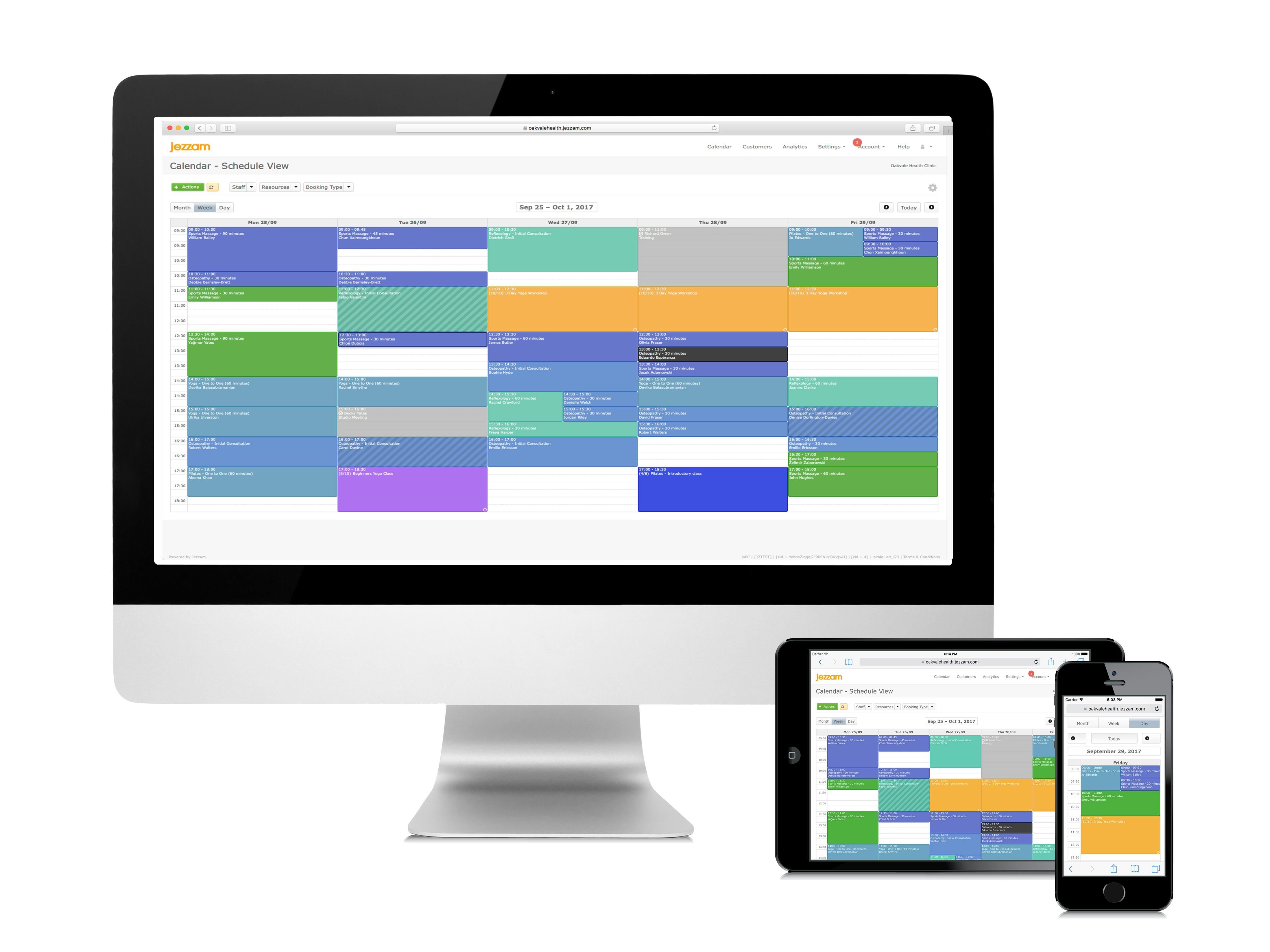 Jezzam Software - Appointment scheduling and booking software for small businesses that's flexible and simple to use.
