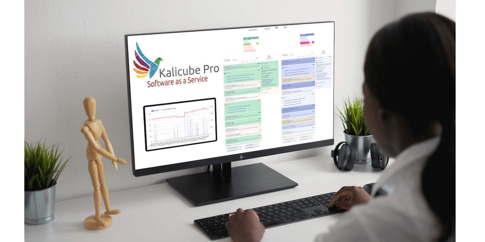 Kalicube Pro Software - Kalicube Pro User Preparing a Client Report