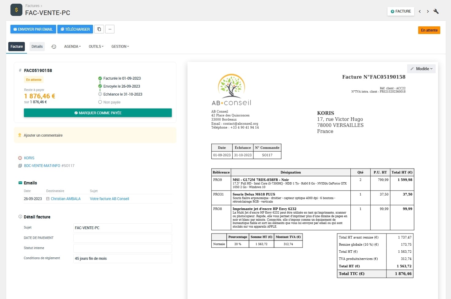 Initiative CRM Software - Initiative CRM billing