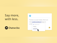 Outwrite Software - Ensure your sentences are clear and concise with Outwrite's style suggestions.