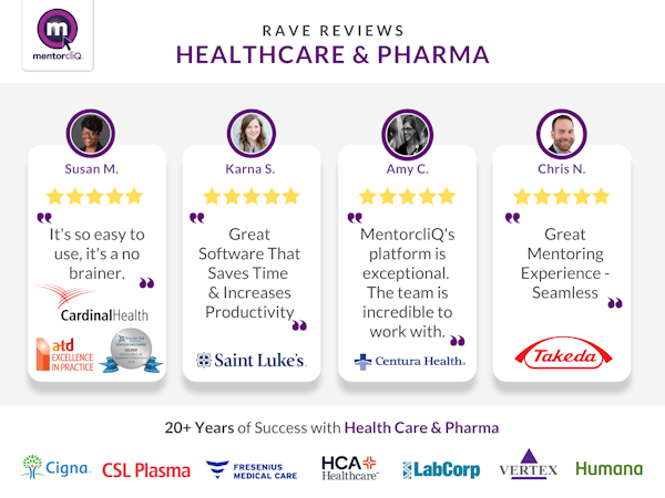 MentorcliQ Software - MentorcliQ has 20+ years of success with global healthcare, pharmacy, and insurance enterprises. Read some of the company reviews from healthcare services organizations who trust MentorcliQ with their talent engagement strategy.