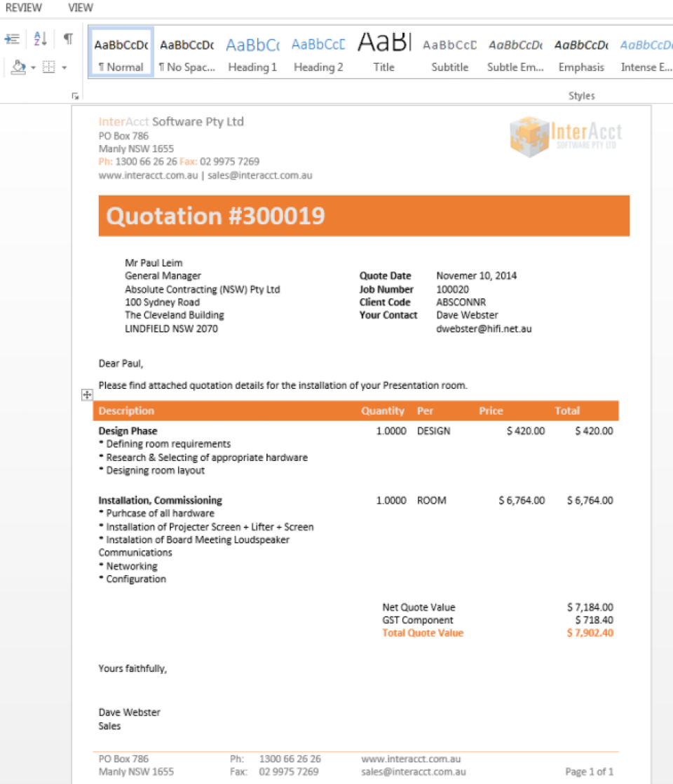 InterAcct Software - 2